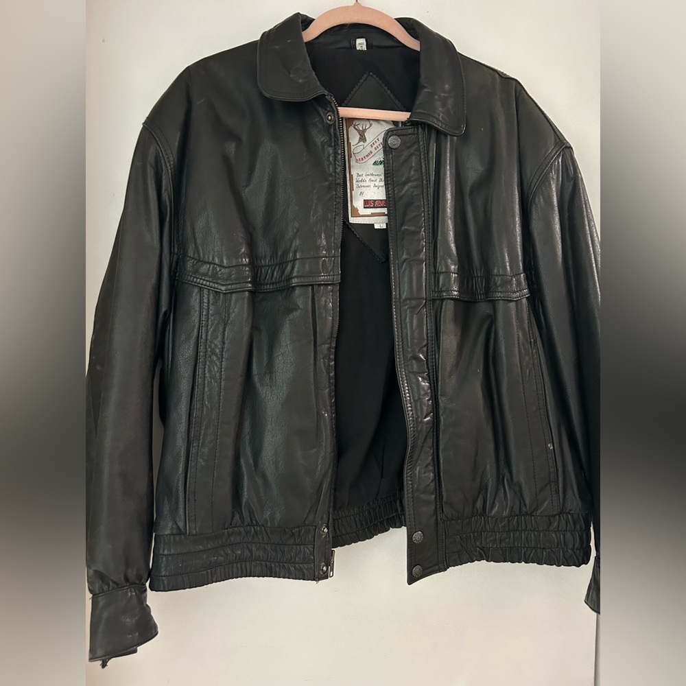 Vintage Leather bomber jacket